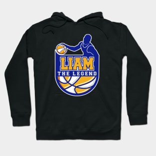 Liam The Legend Basketball Custom Player Your Name Hoodie